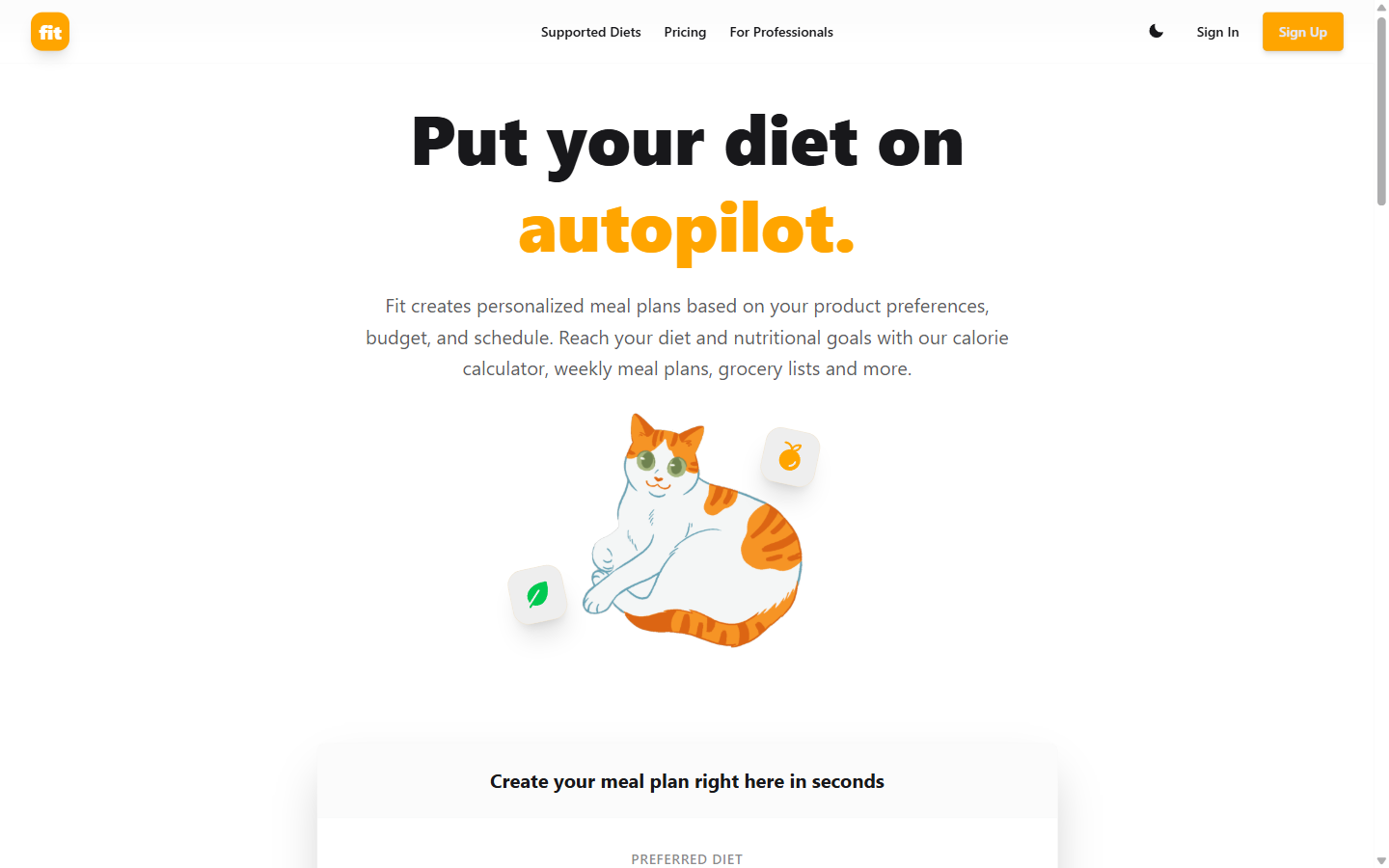 Screenshot of Fit